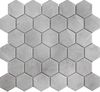 Hexagon small Marble Grey Matt