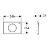 Кнопка смыва Geberit Delta 15