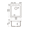 Кухонная мойка Omoikiri Bosen 41A-GR Artceramic/Leningrad grey