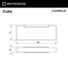 Полотенцедержатель Whitecross Cubo брашированное золото