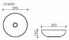 Раковина накладная Ceramica Nova Element - 6