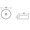 Раковина накладная Ceramica Nova Element - 6