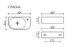 Раковина подвесная Ceramica Nova Element Белая Глянцевая - 7