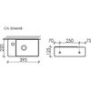 Раковина подвесная Ceramica Nova Element Черная Матовая - 5