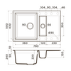 Кухонная мойка Omoikiri Sakaime 78-2 CH Tetogranit, шампань