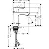 Смеситель для раковины Hansgrohe Metris - 4