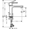 Смеситель для раковины Hansgrohe Rebris E - 6