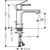 Смеситель для раковины Hansgrohe Rebris S - 6