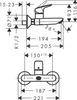 Смеситель для раковины Hansgrohe Logis