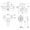 Смеситель для ванны с душем Lemark Atlantiss - 3