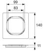 Основа для плитки 100 мм TECE TECEdrainpoint S