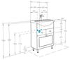 Тумба под раковину Акватон Норма 60 - 4