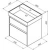 Тумба под раковину Aquanet Nova Lite 60 2 ящ. бел. глянец - 4