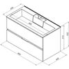 Тумба под раковину Aquanet Алвита - 5