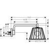 Верхний душ Axor LampShower